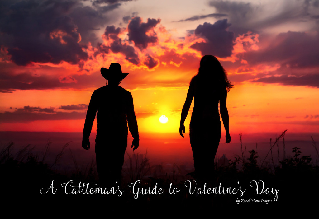 Young couple silhouette walking outdoors at sunset dramatic sky background. Man in cowboy hat and woman nearby